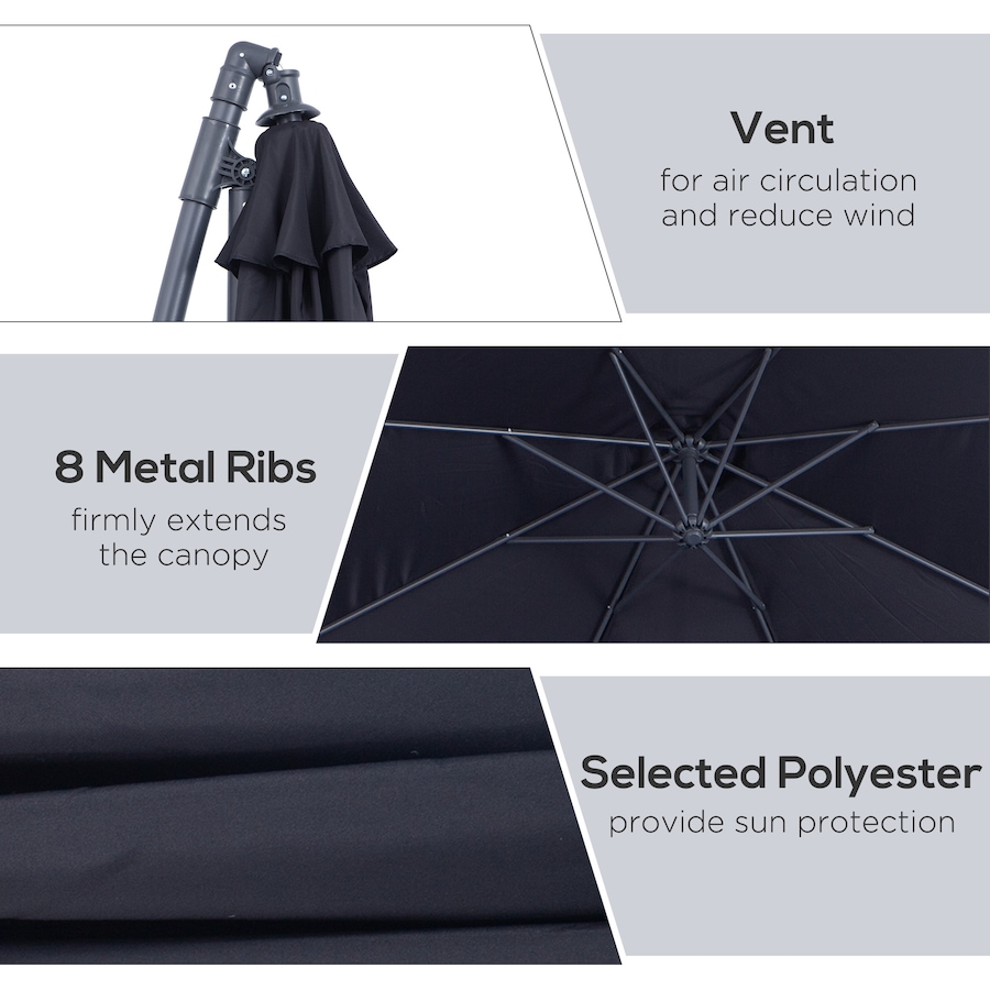 Image 993389_ALTMORE36.jpg, Product 993-389 / Price $114.99 - $119.99, Outsunny 10' Deluxe Patio Umbrella from Outsunny on TSC.ca's Home & Garden department