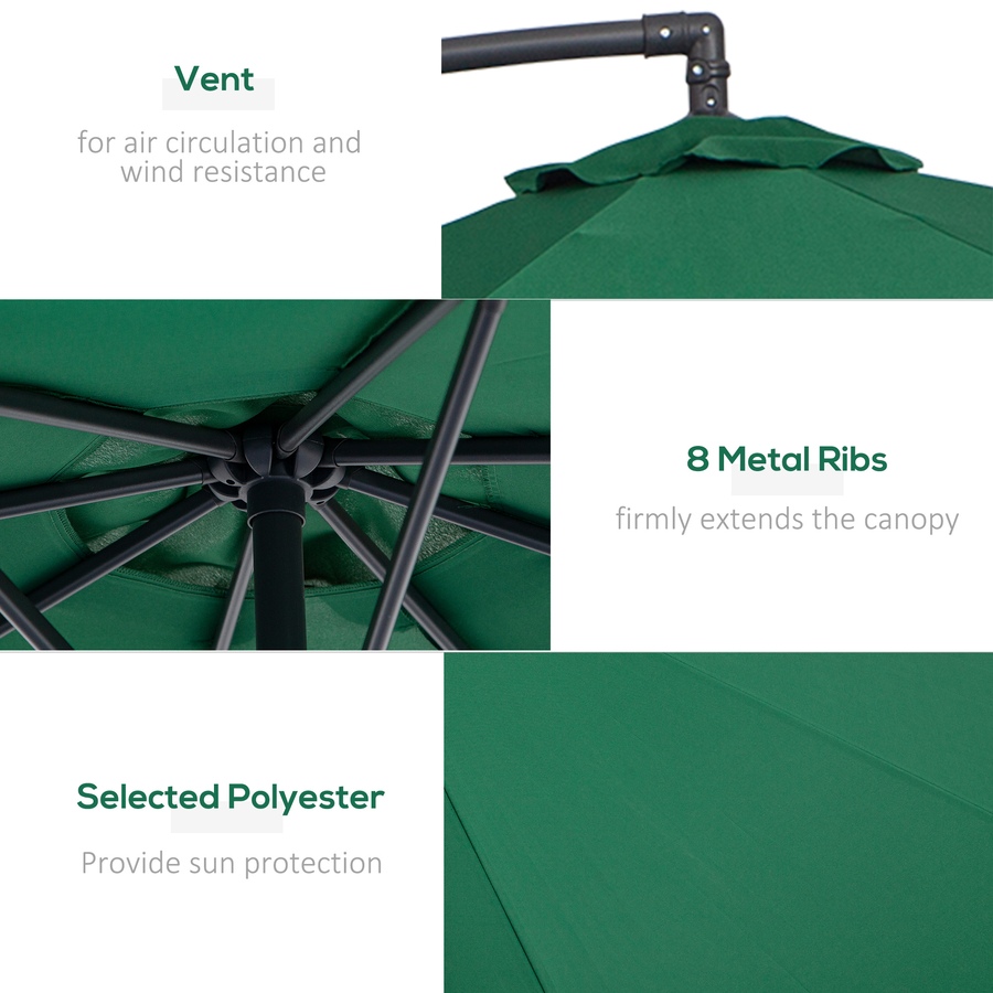 Image 993389_ALTMORE5.jpg, Product 993-389 / Price $114.99 - $119.99, Outsunny 10' Deluxe Patio Umbrella from Outsunny on TSC.ca's Home & Garden department