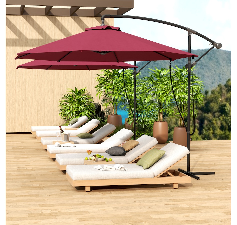Image 993402_ALTMORE1.jpg, Product 993-402 / Price $129.99, Outsunny 9.5FT Cantilever Patio Umbrella from Outsunny on TSC.ca's Home & Garden department
