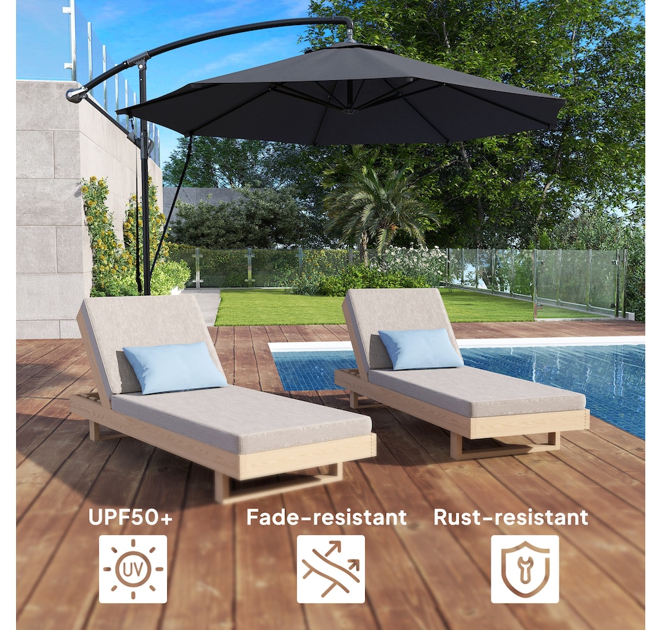 Image 993402_ALTMORE13.jpg, Product 993-402 / Price $129.99, Outsunny 9.5FT Cantilever Patio Umbrella from Outsunny on TSC.ca's Home & Garden department