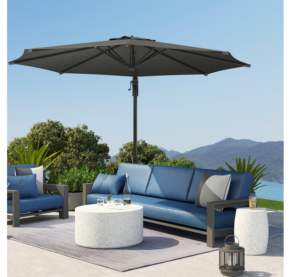 Image 993406_ALTMORE16.jpg, Product 993-406 / Price $209.99, Outsunny 10' Offset Patio Umbrella 360° Cantilever Umbrella from Outsunny on TSC.ca's Home & Garden department