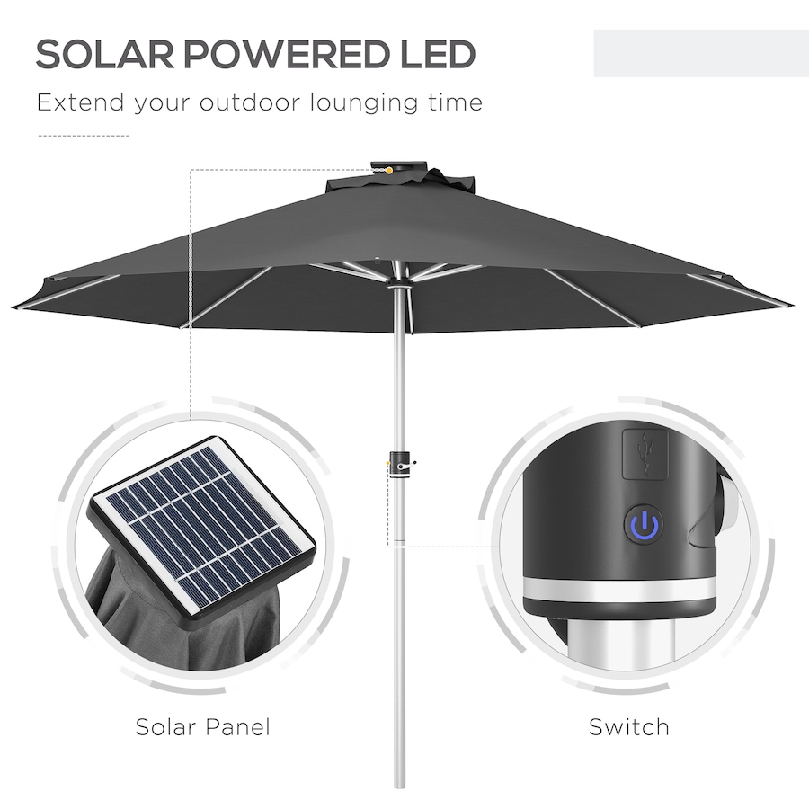 Image 993420_ALTMORE11.jpg, Product 993-420 / Price $74.99, Outsunny 9.6 x 9.6 ft Patio Umbrella from Outsunny on TSC.ca's Home & Garden department