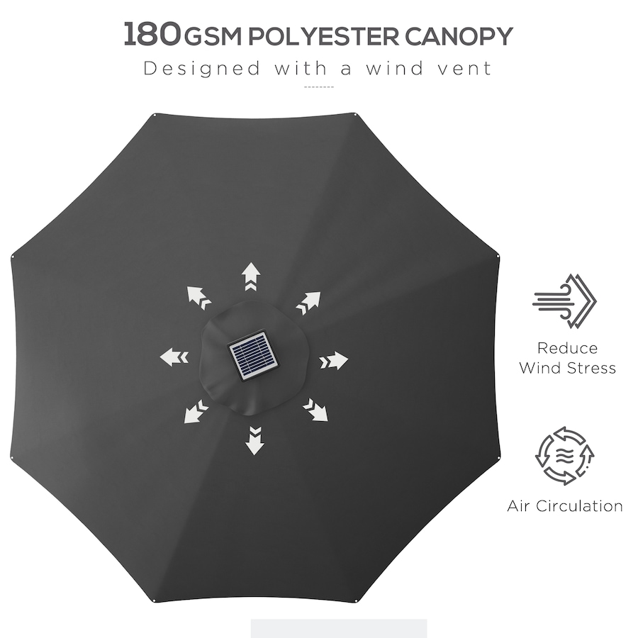 Image 993420_ALTMORE12.jpg, Product 993-420 / Price $74.99, Outsunny 9.6 x 9.6 ft Patio Umbrella from Outsunny on TSC.ca's Home & Garden department