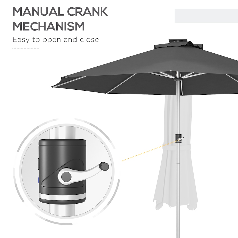 Image 993420_ALTMORE13.jpg, Product 993-420 / Price $74.99, Outsunny 9.6 x 9.6 ft Patio Umbrella from Outsunny on TSC.ca's Home & Garden department