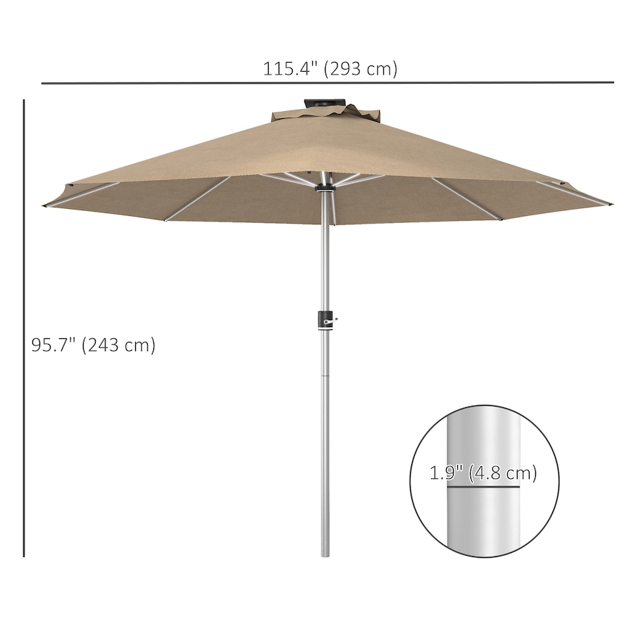 Image 993420_ALTMORE2.jpg, Product 993-420 / Price $74.99, Outsunny 9.6 x 9.6 ft Patio Umbrella from Outsunny on TSC.ca's Home & Garden department