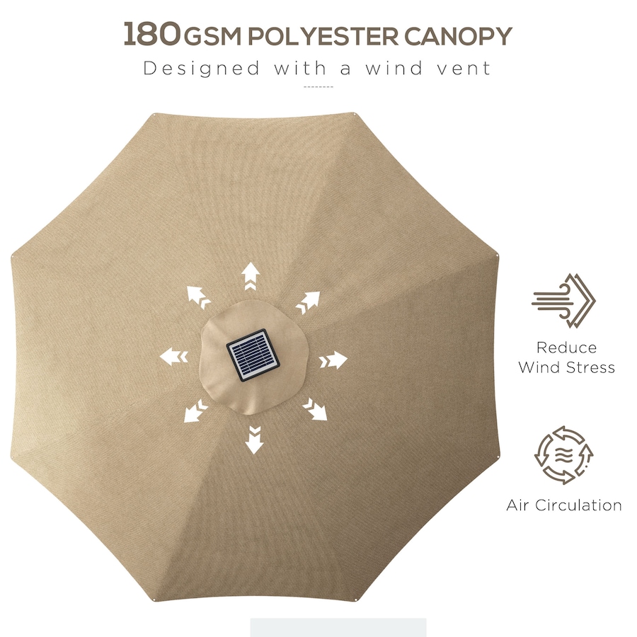 Image 993420_ALTMORE4.jpg, Product 993-420 / Price $74.99, Outsunny 9.6 x 9.6 ft Patio Umbrella from Outsunny on TSC.ca's Home & Garden department