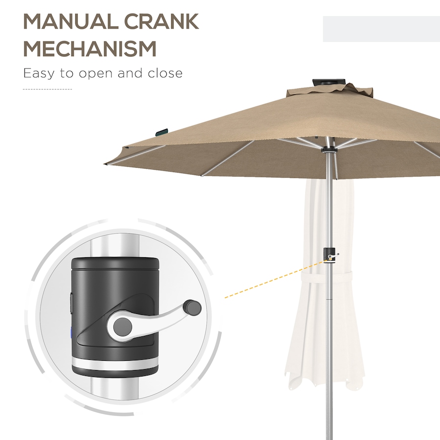 Image 993420_ALTMORE5.jpg, Product 993-420 / Price $74.99, Outsunny 9.6 x 9.6 ft Patio Umbrella from Outsunny on TSC.ca's Home & Garden department