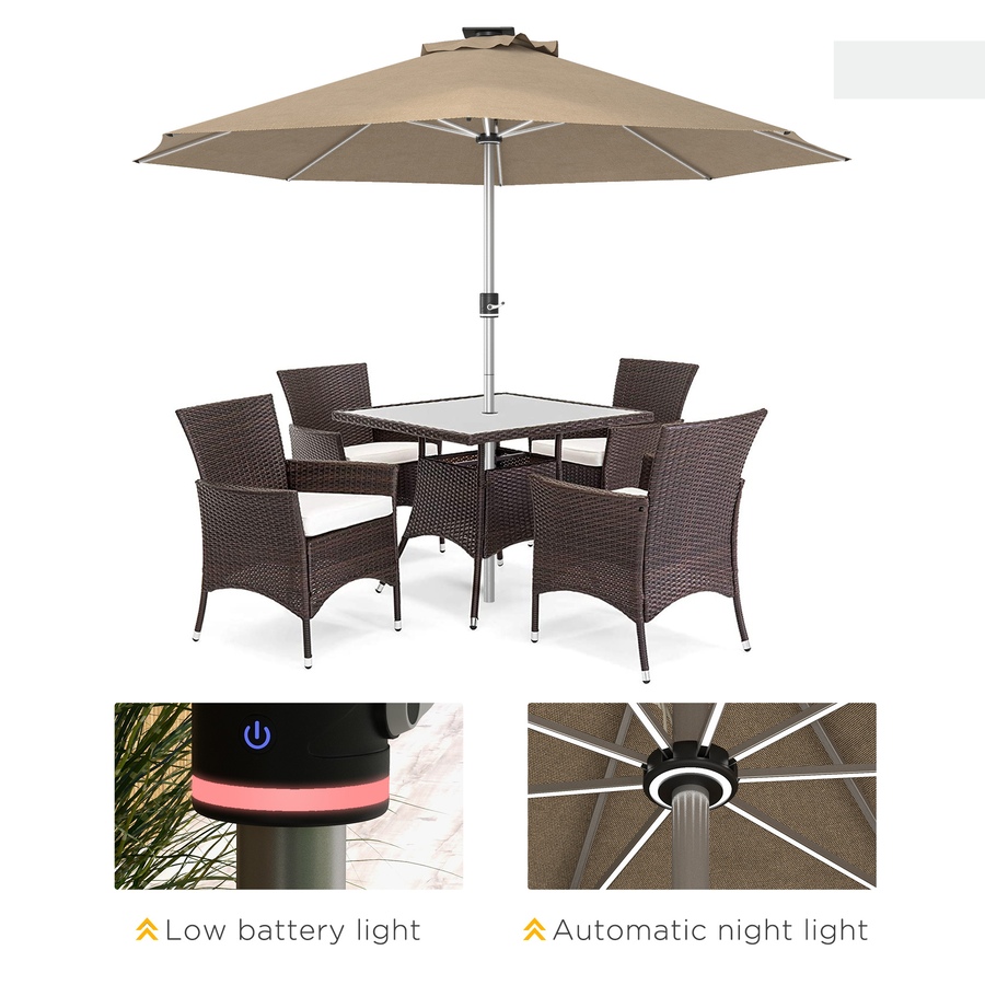 Image 993420_ALTMORE7.jpg, Product 993-420 / Price $74.99, Outsunny 9.6 x 9.6 ft Patio Umbrella from Outsunny on TSC.ca's Home & Garden department