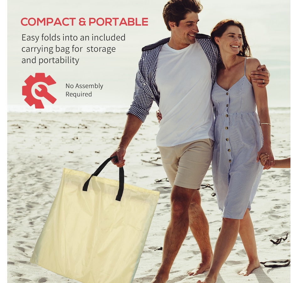 Image 993428_ALTMORE5.jpg, Product 993-428 / Price $64.99, Set of 2 Beach Lounge Chair Sun Lounger, Folding Ground Beach Mat, Beige from Outsunny on TSC.ca's Health & Fitness department