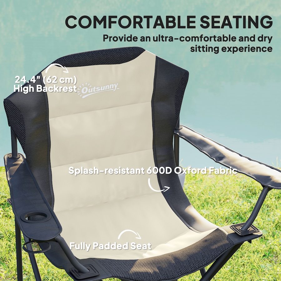 Image 993430_ALTMORE13.jpg, Product 993-430 / Price $74.99 - $79.99, Outsunny Folding Camping Chairs, Set of 2 High Back Folding Chairs from Outsunny on TSC.ca's Health & Fitness department