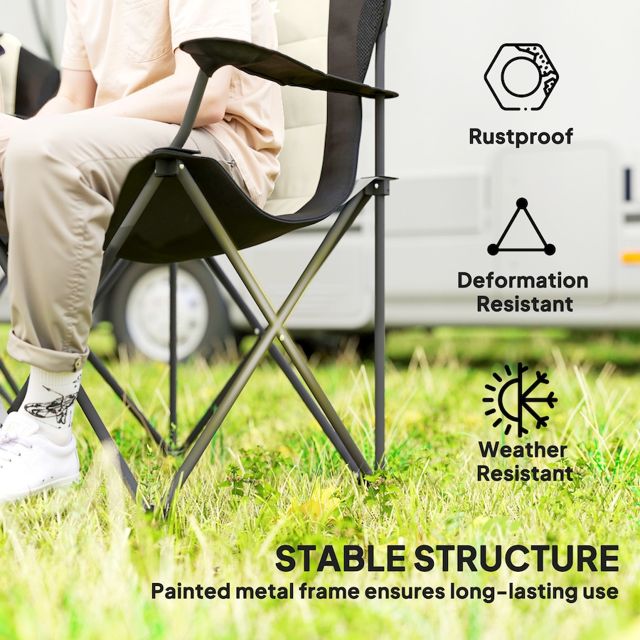 Image 993430_ALTMORE14.jpg, Product 993-430 / Price $74.99 - $79.99, Outsunny Folding Camping Chairs, Set of 2 High Back Folding Chairs from Outsunny on TSC.ca's Health & Fitness department