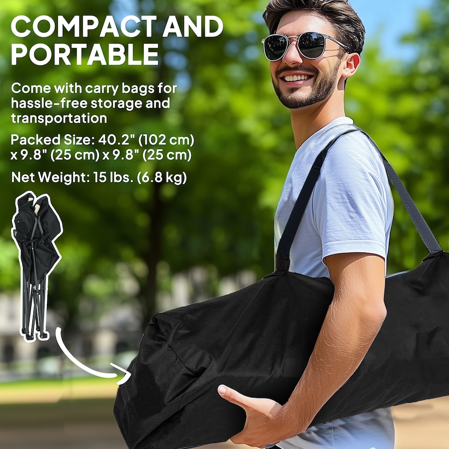 Image 993430_ALTMORE16.jpg, Product 993-430 / Price $74.99 - $79.99, Outsunny Folding Camping Chairs, Set of 2 High Back Folding Chairs from Outsunny on TSC.ca's Health & Fitness department