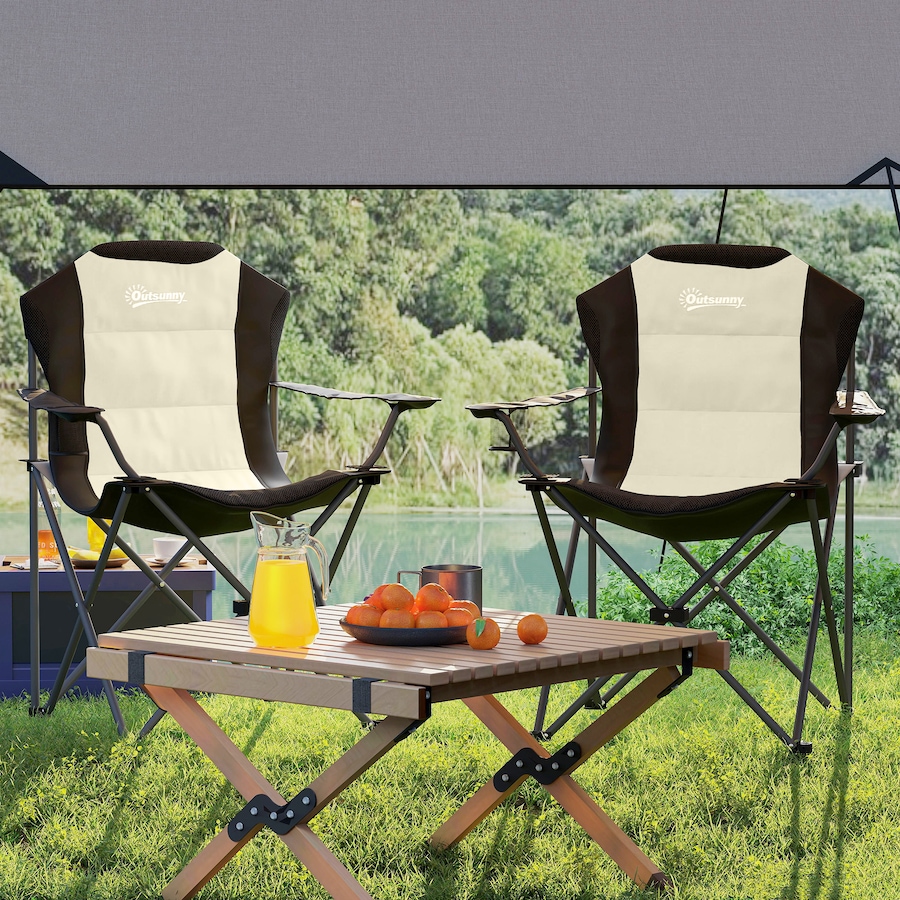 Image 993430_ALTMORE17.jpg, Product 993-430 / Price $74.99 - $79.99, Outsunny Folding Camping Chairs, Set of 2 High Back Folding Chairs from Outsunny on TSC.ca's Health & Fitness department