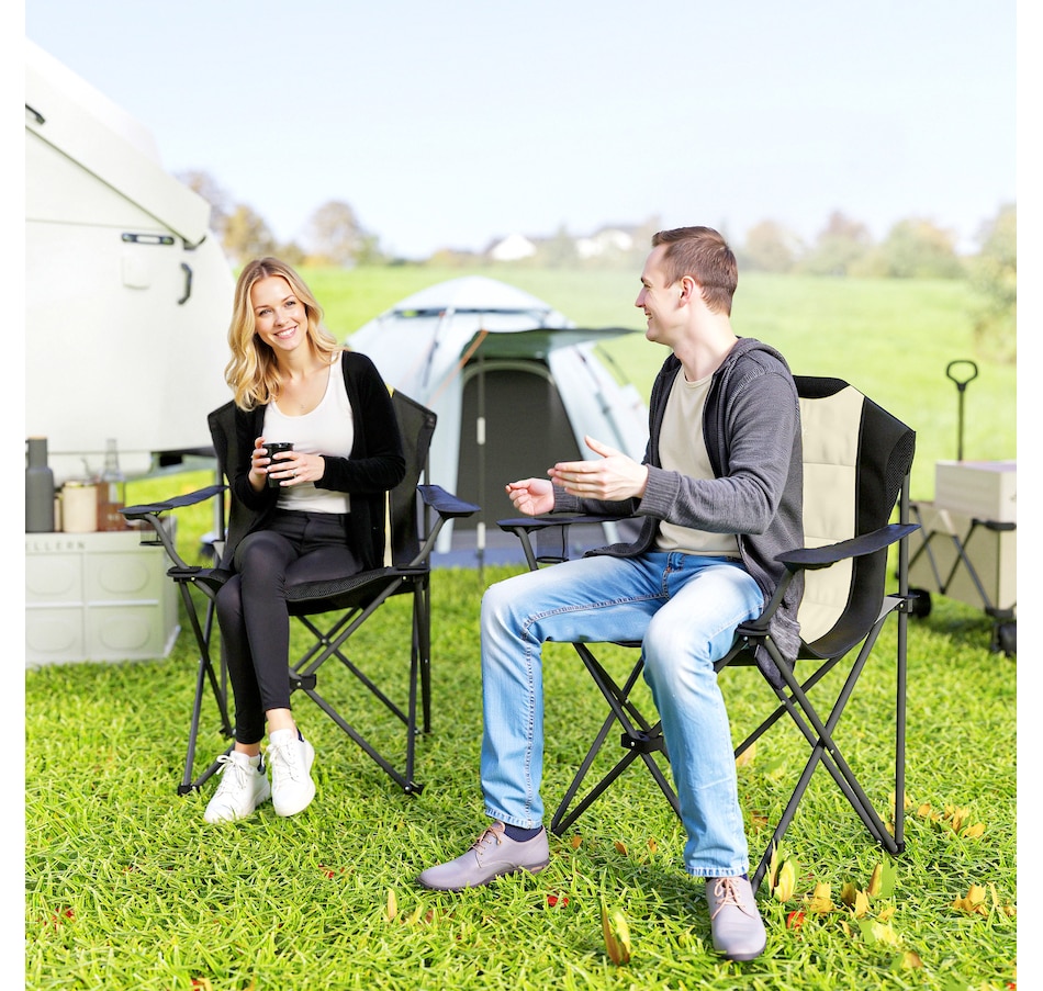 Image 993430_ALTMORE18.jpg, Product 993-430 / Price $84.99 - $89.99, Outsunny Folding Camping Chairs from Outsunny on TSC.ca's Health & Fitness department