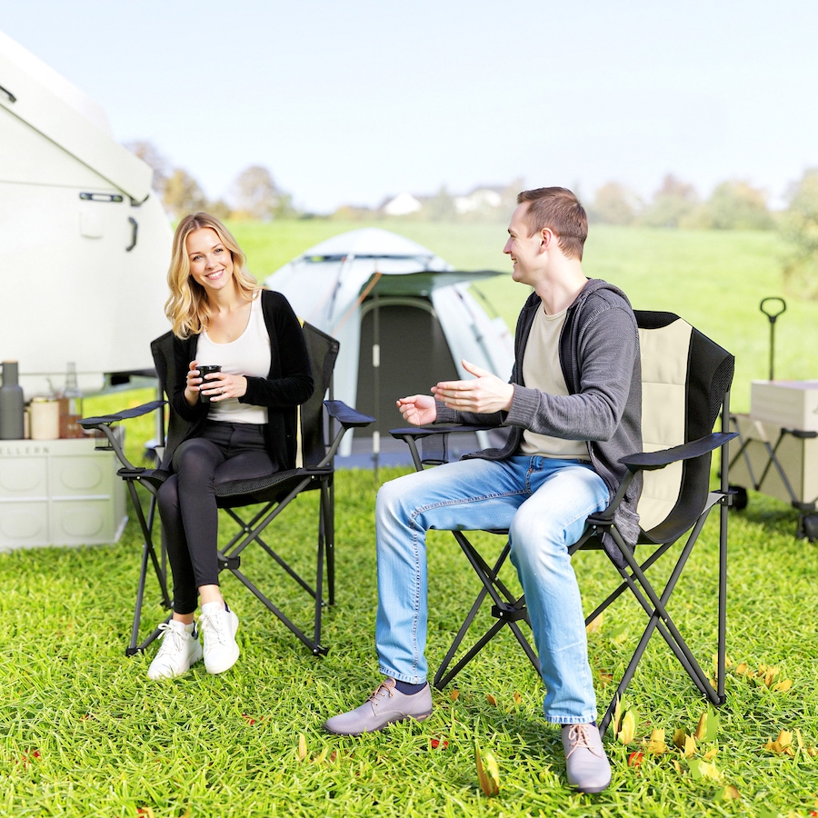 Image 993430_ALTMORE18.jpg, Product 993-430 / Price $74.99 - $79.99, Outsunny Folding Camping Chairs, Set of 2 High Back Folding Chairs from Outsunny on TSC.ca's Health & Fitness department