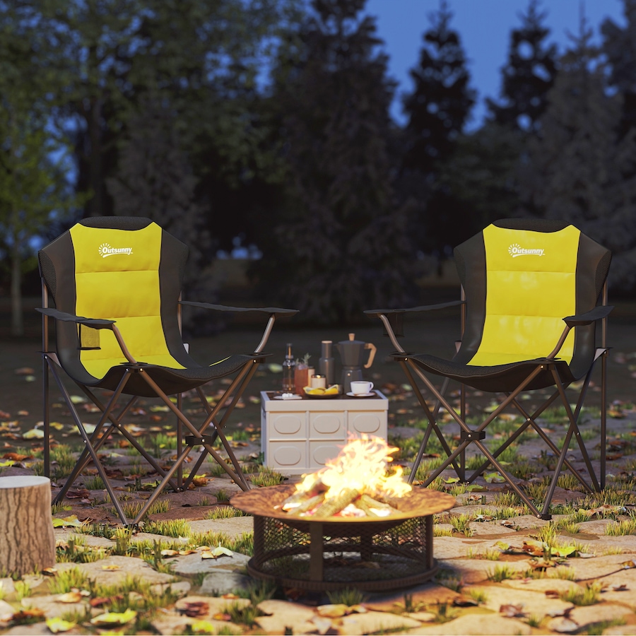 Image 993430_ALTMORE2.jpg, Product 993-430 / Price $74.99 - $79.99, Outsunny Folding Camping Chairs, Set of 2 High Back Folding Chairs from Outsunny on TSC.ca's Health & Fitness department