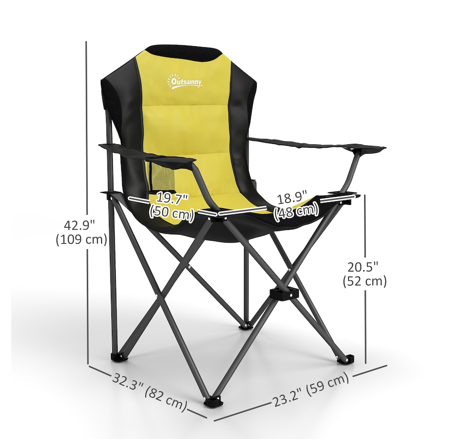 Image 993430_ALTMORE3.jpg, Product 993-430 / Price $84.99 - $89.99, Outsunny Folding Camping Chairs from Outsunny on TSC.ca's Health & Fitness department