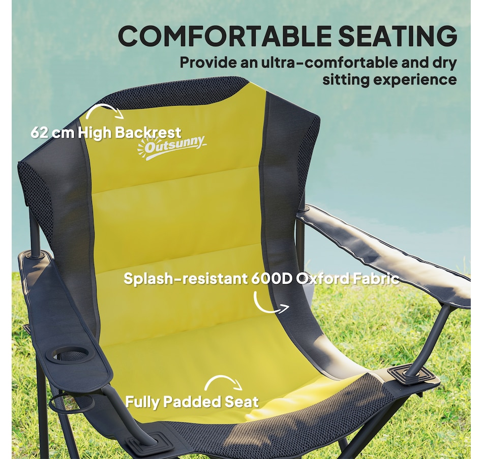 Image 993430_ALTMORE4.jpg, Product 993-430 / Price $84.99 - $89.99, Outsunny Folding Camping Chairs from Outsunny on TSC.ca's Health & Fitness department
