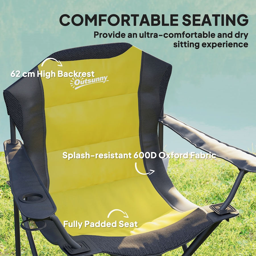 Image 993430_ALTMORE4.jpg, Product 993-430 / Price $74.99 - $79.99, Outsunny Folding Camping Chairs, Set of 2 High Back Folding Chairs from Outsunny on TSC.ca's Health & Fitness department