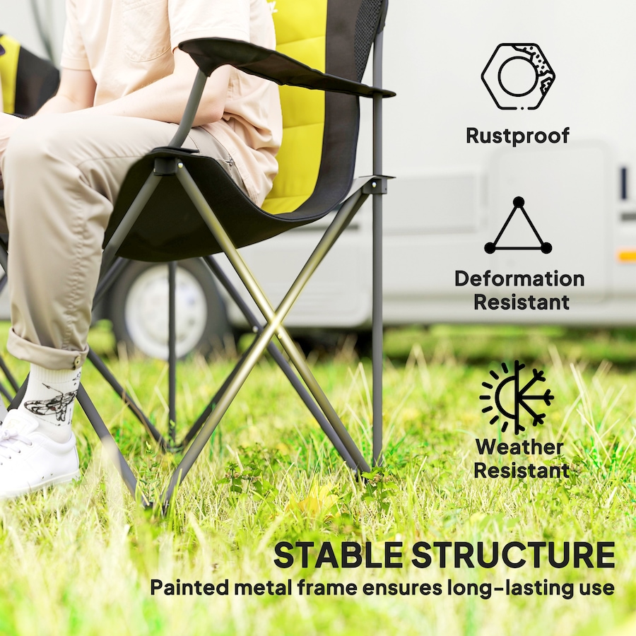 Image 993430_ALTMORE5.jpg, Product 993-430 / Price $74.99 - $79.99, Outsunny Folding Camping Chairs, Set of 2 High Back Folding Chairs from Outsunny on TSC.ca's Health & Fitness department