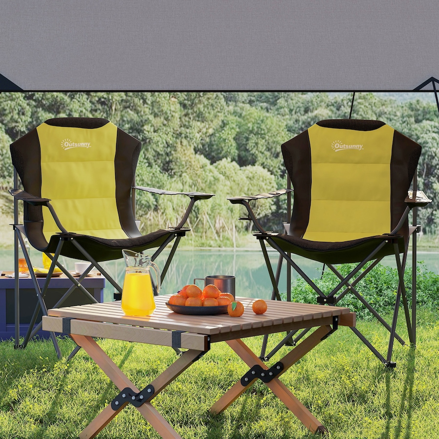 Image 993430_ALTMORE8.jpg, Product 993-430 / Price $74.99 - $79.99, Outsunny Folding Camping Chairs, Set of 2 High Back Folding Chairs from Outsunny on TSC.ca's Health & Fitness department