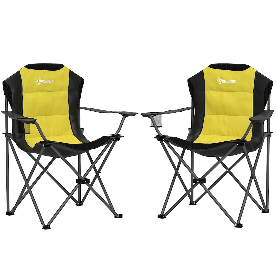 Image 993430_ST01.jpg, Product 993-430 / Price $74.99 - $79.99, Outsunny Folding Camping Chairs, Set of 2 High Back Folding Chairs from Outsunny on TSC.ca's Health & Fitness department