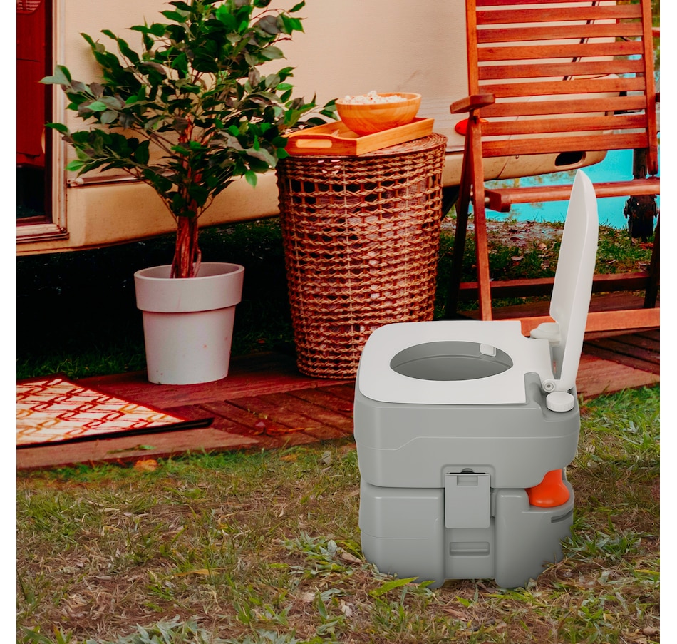 Image 993435_ALTMORE1.jpg, Product 993-435 / Price $114.99, HOMCOM Outdoor Portable Travel Toilet Flushable Tank from HOMCOM on TSC.ca's Health & Fitness department