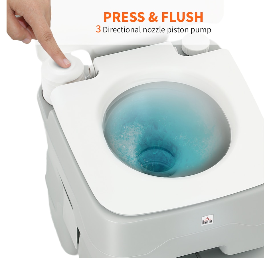Image 993435_ALTMORE5.jpg, Product 993-435 / Price $114.99, HOMCOM Outdoor Portable Travel Toilet Flushable Tank from HOMCOM on TSC.ca's Health & Fitness department