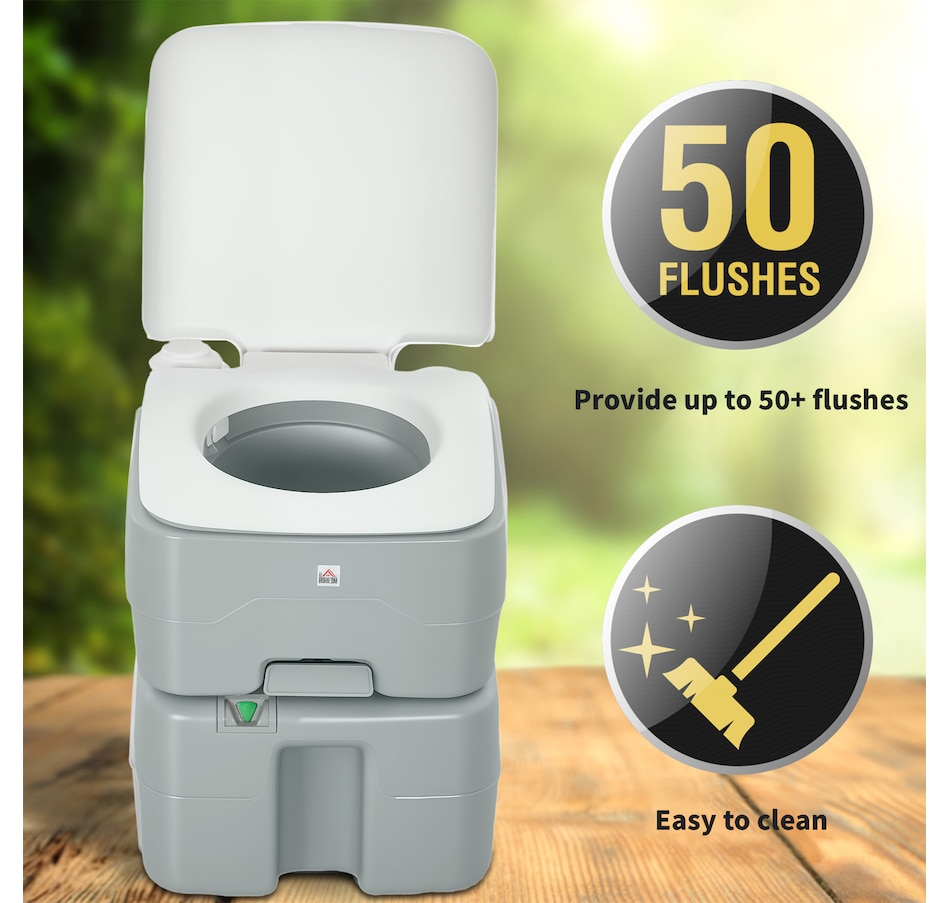 Image 993435_ALTMORE6.jpg, Product 993-435 / Price $114.99, HOMCOM Outdoor Portable Travel Toilet Flushable Tank from HOMCOM on TSC.ca's Health & Fitness department