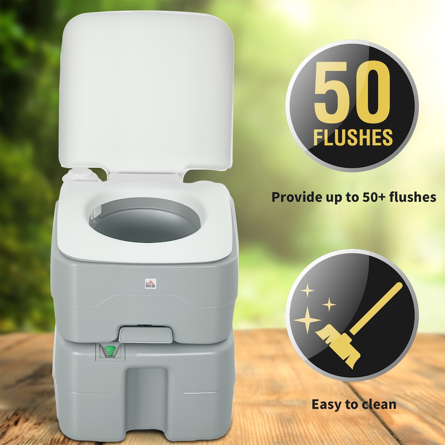 Image 993435_ALTMORE6.jpg, Product 993-435 / Price $109.99, HOMCOM Outdoor Portable Travel Toilet Flushable Tank from HOMCOM on TSC.ca's Health & Fitness department