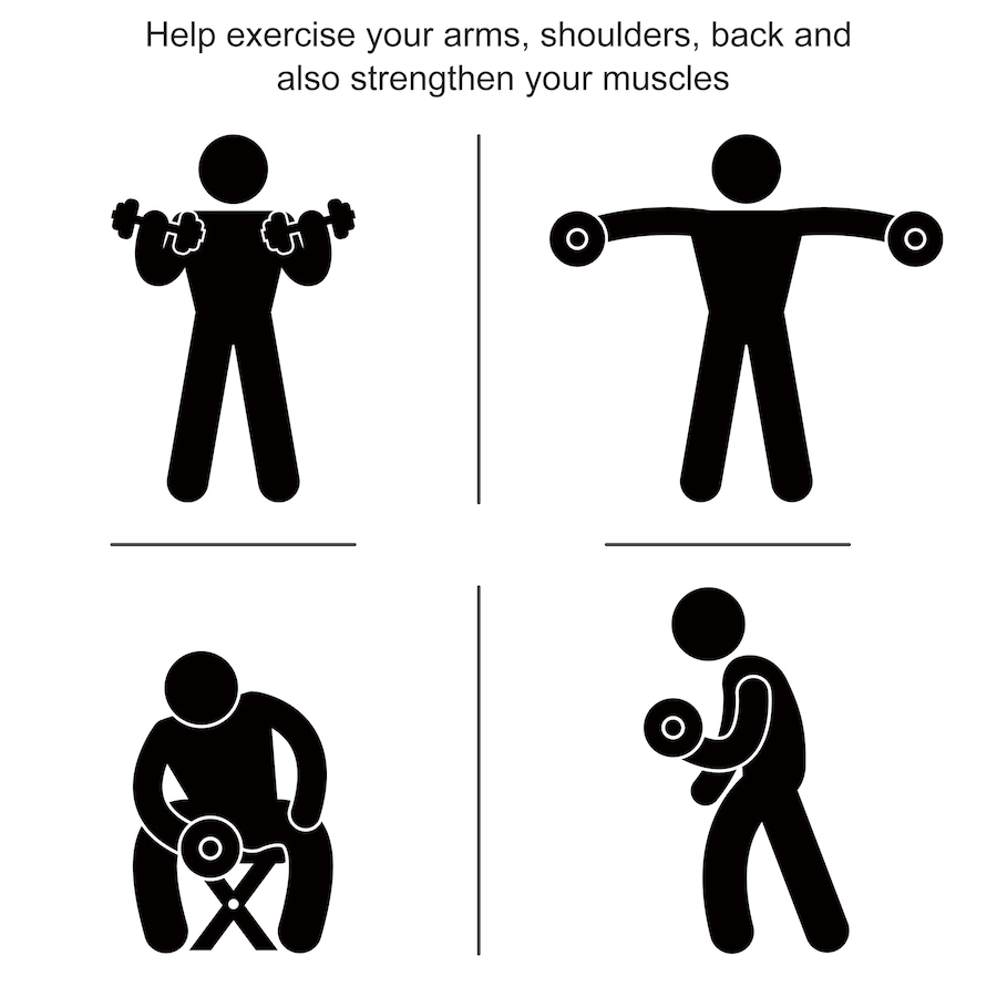 Image 993442_ALTMORE43.jpg, Product 993-442 / Price $53.99, Soozier 40lbs Rubber Hex Dumbbells Weight Dumbbell Hand Weight Barbell from Soozier on TSC.ca's Health & Fitness department