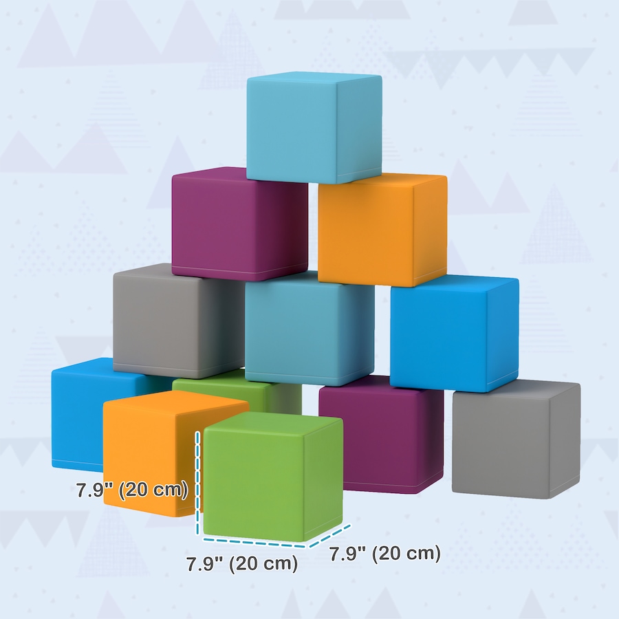 Image 993459_ALTMORE3.jpg, Product 993-459 / Price $104.99, Soozier 12 Piece Foam Blocks Soft Play Equipment for Kids from Soozier on TSC.ca's Home & Garden department