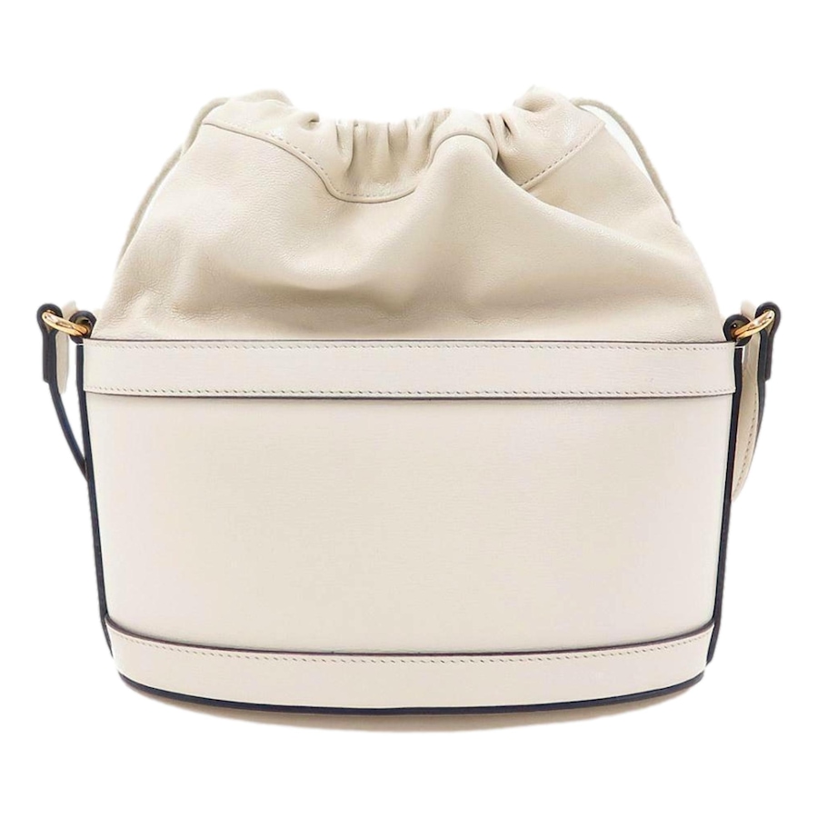 Image 993480_ALTMORE4.jpg, Product 993-480 / Price $3,657.00, Gucci 1955 Horsebit White Leather Bucket Bag Drawstring Crossbody from Gucci on TSC.ca's Fashion department