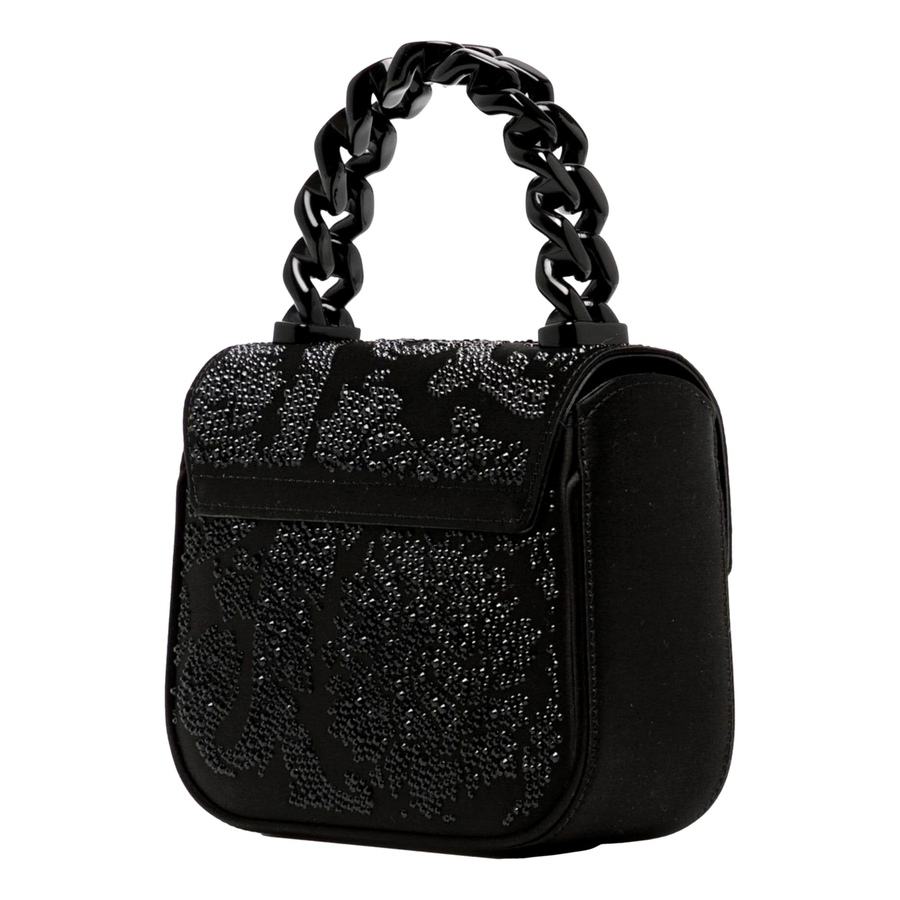 Image 993492_ALTMORE11.jpg, Product 993-492 / Price $5,009.00, Versace La Medusa Crystal Mini Top Handle Tote Crossbody Black Silk from Versace on TSC.ca's Fashion department