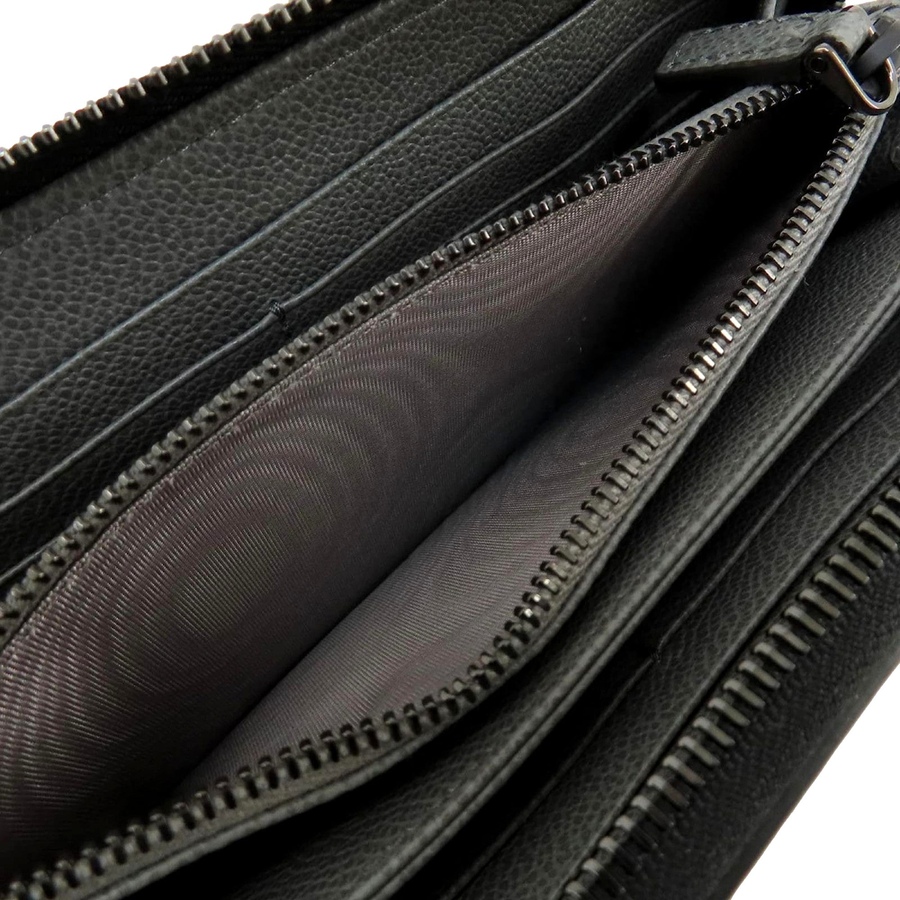 Image 993497_ALTMORE5.jpg, Product 993-497 / Price $1,582.00, Prada Vitello Grain Long Black and Grey Zip Around Continental Wallet from Prada on TSC.ca's Fashion department