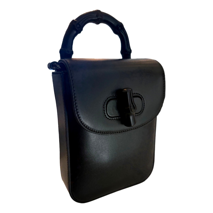 Image 993505_ALTMORE11.jpg, Product 993-505 / Price $2,536.00, Gucci Bamboo 1947 Mini Black Leather Top Handle Crossbody Bag from Gucci on TSC.ca's Fashion department