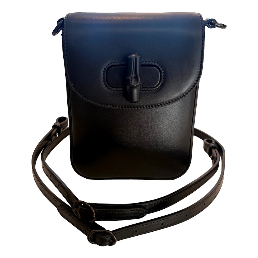 Image 993505_ALTMORE13.jpg, Product 993-505 / Price $2,536.00, Gucci Bamboo 1947 Mini Black Leather Top Handle Crossbody Bag from Gucci on TSC.ca's Fashion department