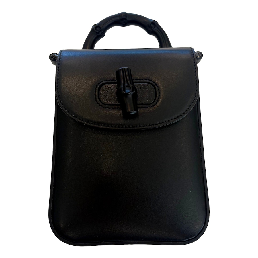 Image 993505_ST01.jpg, Product 993-505 / Price $2,536.00, Gucci Bamboo 1947 Mini Black Leather Top Handle Crossbody Bag from Gucci on TSC.ca's Fashion department