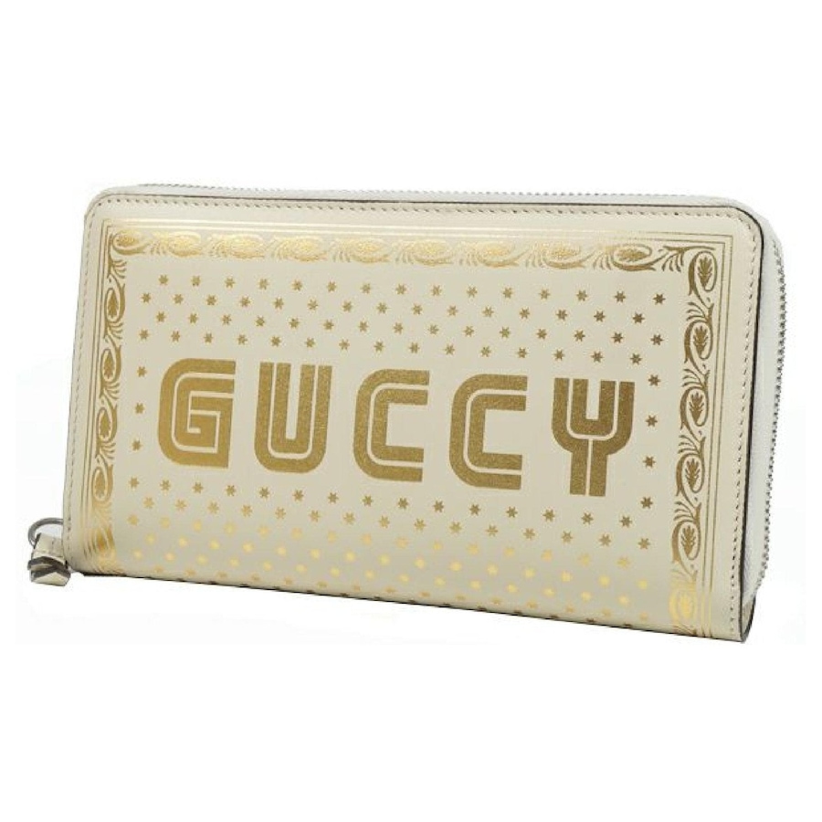 Image 993517_ST01.jpg, Product 993-517 / Price $1,264.00, Gucci Sega Guccy Stars White Moon Gold Zipper Leather Wallet from Gucci on TSC.ca's Fashion department