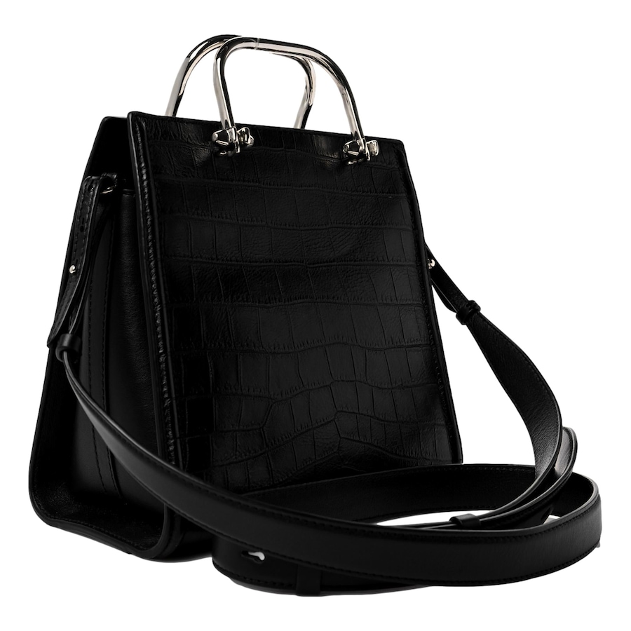 Image 993518_ALTMORE1.jpg, Product 993-518 / Price $3,172.00, Alexander McQueen The Short Story Black Croc Print Leather Satchel from Alexander McQueen on TSC.ca's Fashion department
