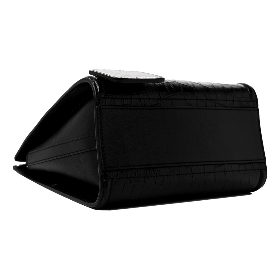 Image 993518_ALTMORE3.jpg, Product 993-518 / Price $3,172.00, Alexander McQueen The Short Story Black Croc Print Leather Satchel from Alexander McQueen on TSC.ca's Fashion department