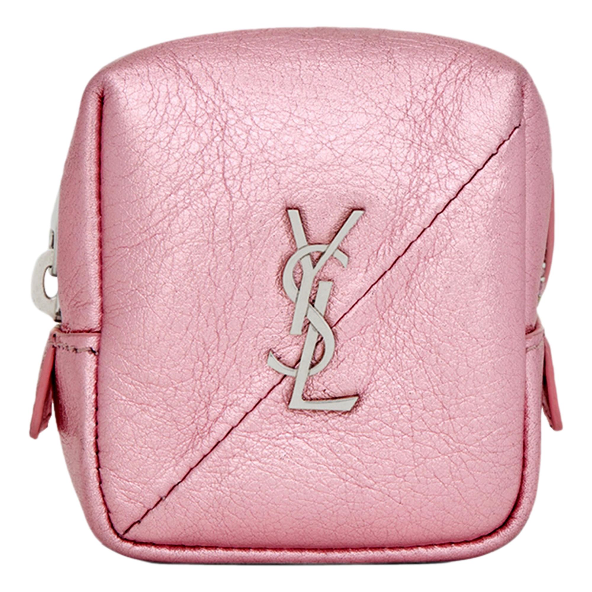 ✨️未使用級✨️ Saint Laurent YSL キューブ ジェイミー Saint Laurent Jamie YSL Keyring Cube Pink Leather - TSC.ca