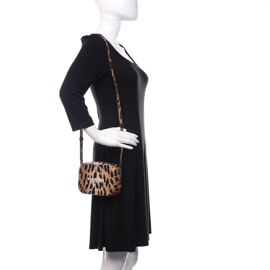 Image 993531_ALTMORE14.jpg, Product 993-531 / Price $1,900.00, Balenciaga Calfskin Logo Printed Leopard XS Everyday Camera Bag from Balenciaga on TSC.ca's Fashion department