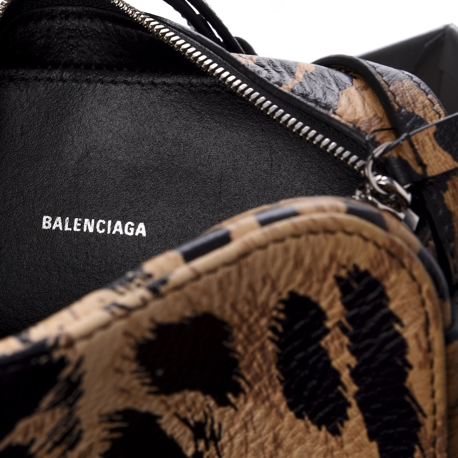 Image 993531_ALTMORE16.jpg, Product 993-531 / Price $1,900.00, Balenciaga Calfskin Logo Printed Leopard XS Everyday Camera Bag from Balenciaga on TSC.ca's Fashion department