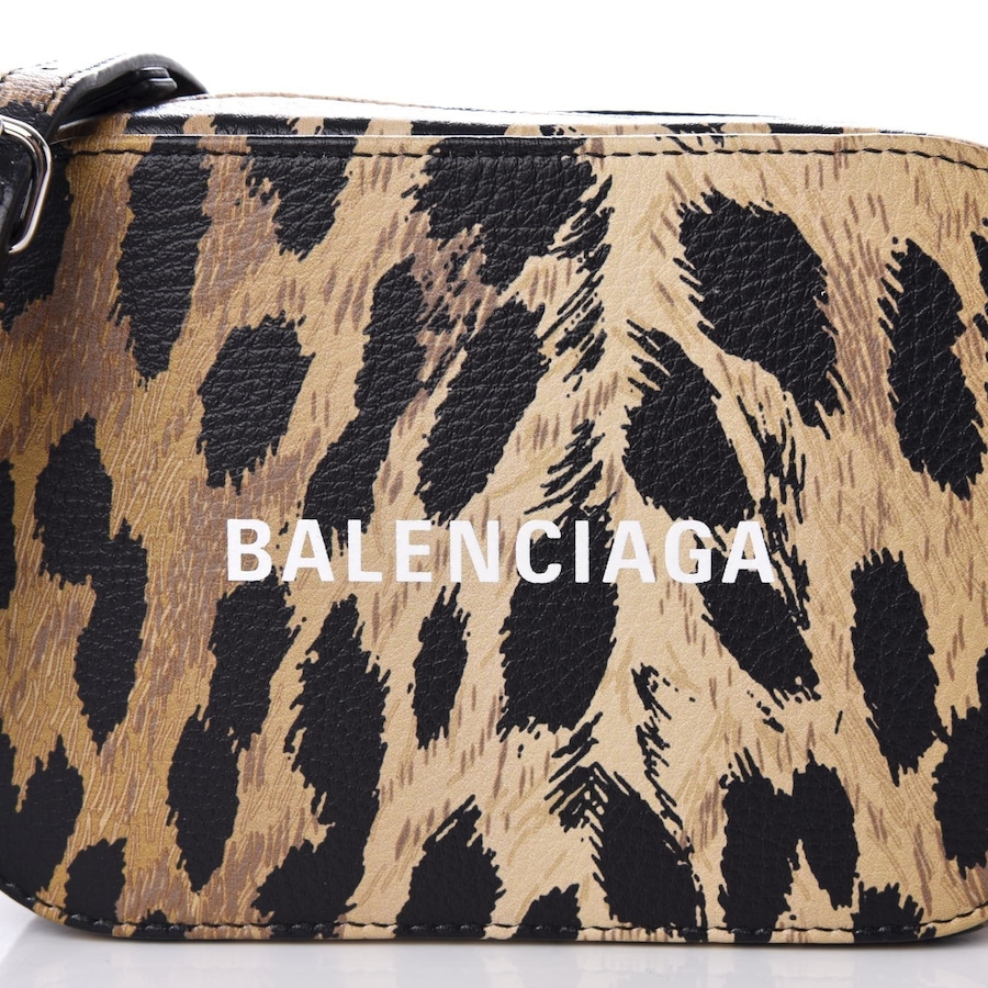 Image 993531_ALTMORE17.jpg, Product 993-531 / Price $1,900.00, Balenciaga Calfskin Logo Printed Leopard XS Everyday Camera Bag from Balenciaga on TSC.ca's Fashion department