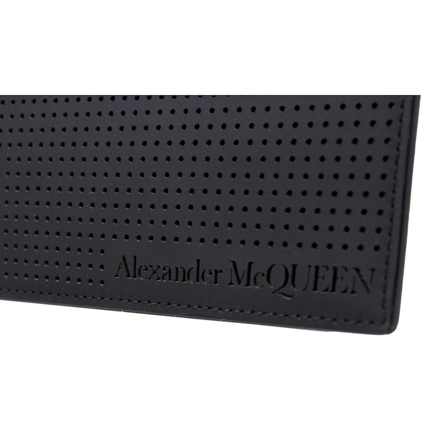 Image 993534_ALTMORE14.jpg, Product 993-534 / Price $875.00, Alexander McQueen Black Leather Perforated Flat Pouch from Alexander McQueen on TSC.ca's Fashion department