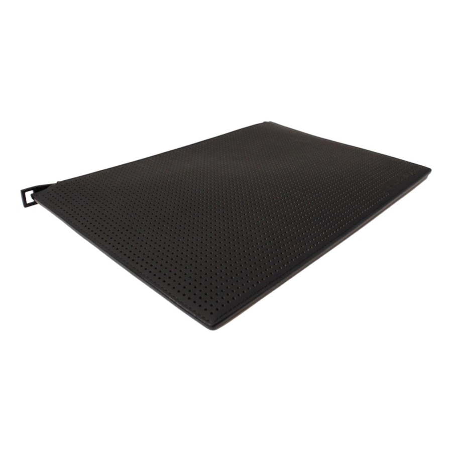 Image 993534_ALTMORE16.jpg, Product 993-534 / Price $875.00, Alexander McQueen Black Leather Perforated Flat Pouch from Alexander McQueen on TSC.ca's Fashion department