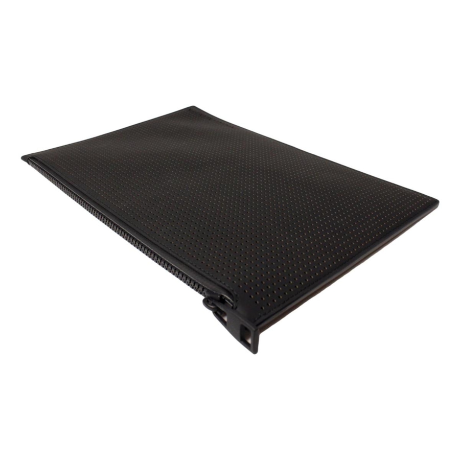 Image 993534_ALTMORE17.jpg, Product 993-534 / Price $875.00, Alexander McQueen Black Leather Perforated Flat Pouch from Alexander McQueen on TSC.ca's Fashion department