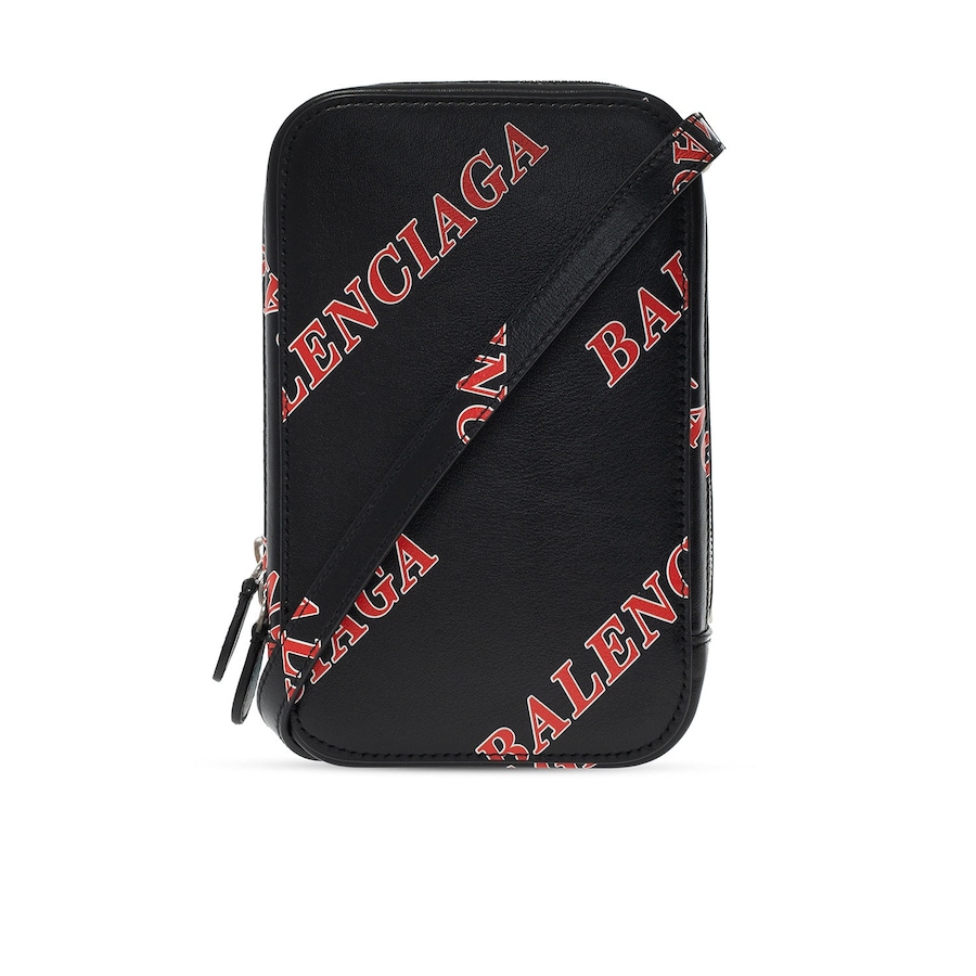 Image 993540_ST01.jpg, Product 993-540 / Price $1,264.00, Balenciaga Black Calfskin Leather Sport Print Phone Holder Bag from Balenciaga on TSC.ca's Fashion department
