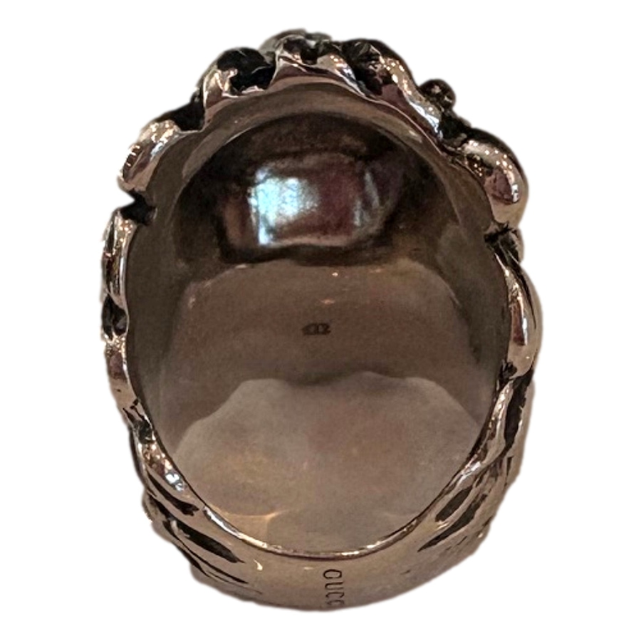 Image 993553_ALTMORE13.jpg, Product 993-553 / Price $676.00, Gucci Lion Head Silver Ring with Light Pink Crystal Size 10 from Gucci on TSC.ca's Fashion department